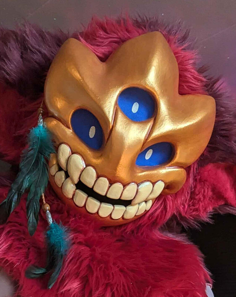 Wearable mask based on own Original Character. Model by Me